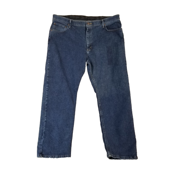Wrangler jeans men's 40x29 Regular straight comfort waist blue Flex stretch - Picture 1 of 12